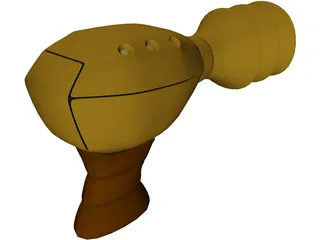 Alien Gun 3D Model preview