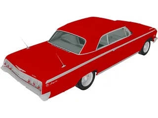 Chevrolet Impala SS (1962) 3D Model preview