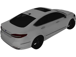 Ford Fusion Titanium (2018) 3D Model preview