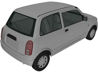Daihatsu Mira (1998) 3D Model preview