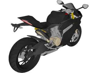 Ducati 1199 Panagale (2012) 3D Model preview