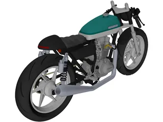 Honda Cafe Racer 3D Model preview