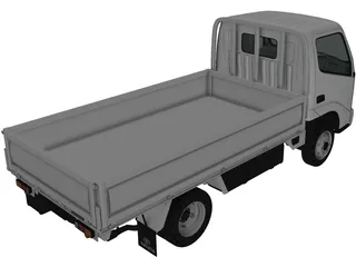 Toyota Toyoace Flatbed (2006) 3D Model preview