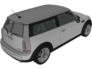 Mini Cooper Clubman (2011) 3D Model preview