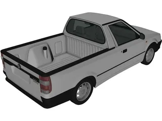 Volkswagen Caddy (1995) 3D Model preview