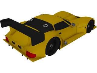 Marcos Mantara LM600 Group GT2 (1995) 3D Model preview