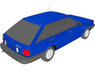 Nissan Tsuru II (1987) 3D Model preview