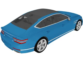 Genesis G80 (2020) 3D Model preview