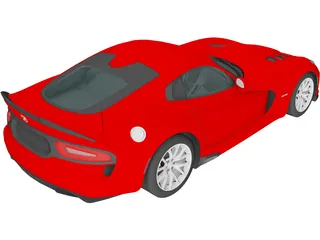 Dodge Viper SRT (2013) 3D Model preview