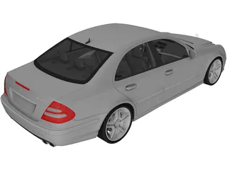 Mercedes Benz E55 AMG (2004) 3D Model preview