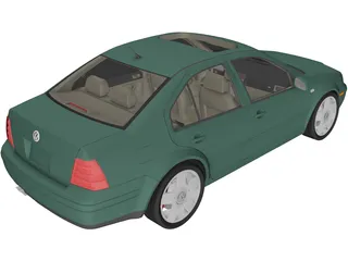 Volkswagen Jetta (2000) 3D Model preview