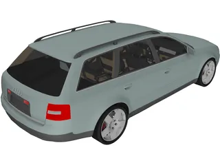 Audi A6 Avant (1998) 3D Model preview