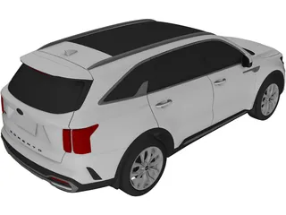 Kia Sorento (2021) 3D Model preview