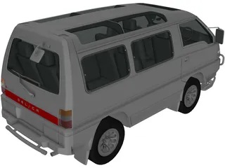 Mitsubishi Delica (1986) 3D Model preview