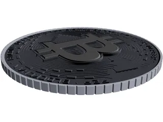 Bitcoin 3D Model preview