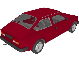 Skoda 105 (1985) 3D Model preview