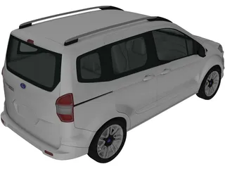 Ford Tourneo Courier (2013) 3D Model preview