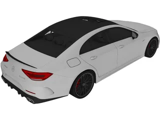 Mercedes-Benz CLS 53 AMG (2019) 3D Model preview