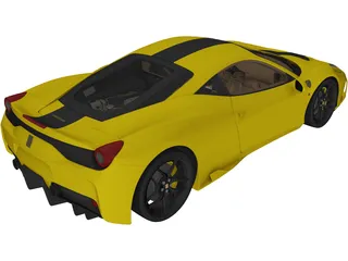 Ferrari 458 Speciale (2014) 3D Model preview