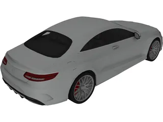 Mercedes-Benz S63 AMG Coupe (2015) 3D Model preview