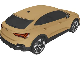 Audi Q3 Sportback (2021) 3D Model preview