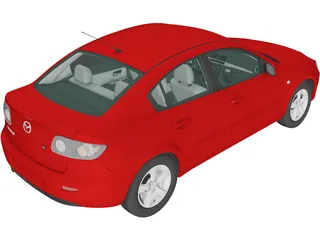 Mazda 3 Sedan (2003) 3D Model preview