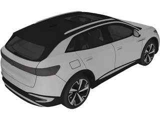Volkswagen ID.4 X (2021) 3D Model preview