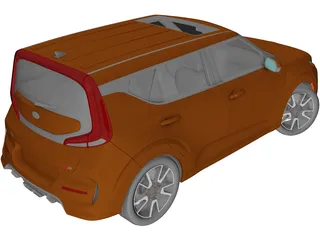Kia Soul GT-Line (2021) 3D Model preview