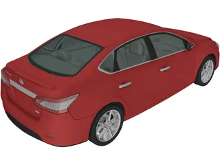 Nissan Sentra (2014) 3D Model preview