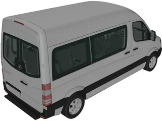 Mercedes-Benz Sprinter SWB (2013) 3D Model preview