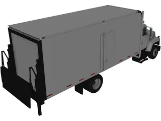 Ford LN8000 Box Truck (1995) 3D Model preview