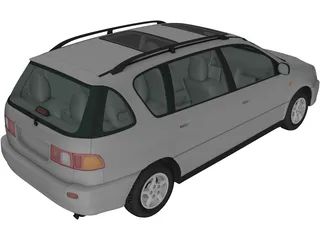 Toyota Picnic (1996) 3D Model preview