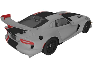 Dodge Viper ACR (2016) 3D Model preview