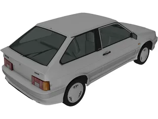 VAZ-2113 Lada Samara (1997) 3D Model preview