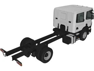 Scania CrewCab CP28 Chassis Truck (2011) 3D Model preview
