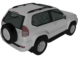 Toyota Land Cruiser Prado (2007) 3D Model preview