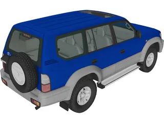 Toyota Land Cruiser Prado (1999) 3D Model preview
