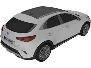 Kia X-Ceed (2022) 3D Model preview