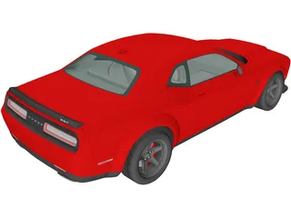 Dodge Challenger SRT Demon (2018) 3D Model preview