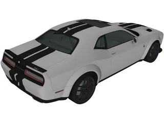 Dodge Challenger SRT Hellcat (2018) 3D Model preview
