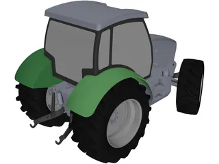 Deutz Tractor 3D Model preview
