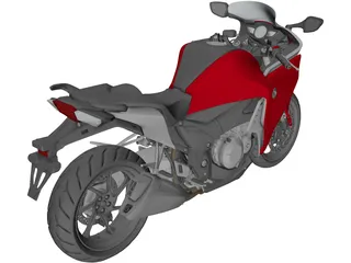 Honda VFR1200F (2015) 3D Model preview