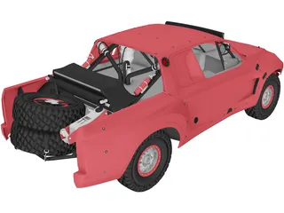 Honda Ridgeline Baja Race Truck (2016) 3D Model preview