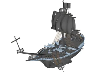 Pirates Galeon 3D Model preview