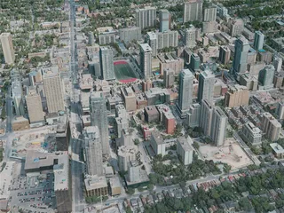 Toronto City, North, Canada (2020) 3D Model preview