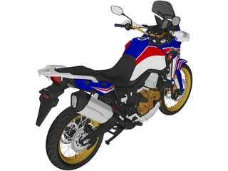 Honda CRF1000L Africa Twin Adventure Sports (2018) 3D Model preview