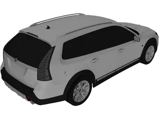 Saab 9-3X (2010) 3D Model preview
