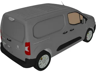 Peugeot Partner (2019) 3D Model preview