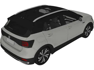 Volkswagen T-Cross Highline (2020) 3D Model preview