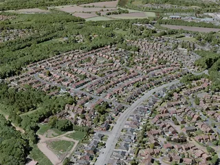 Preston City, UK (2020) 3D Model preview